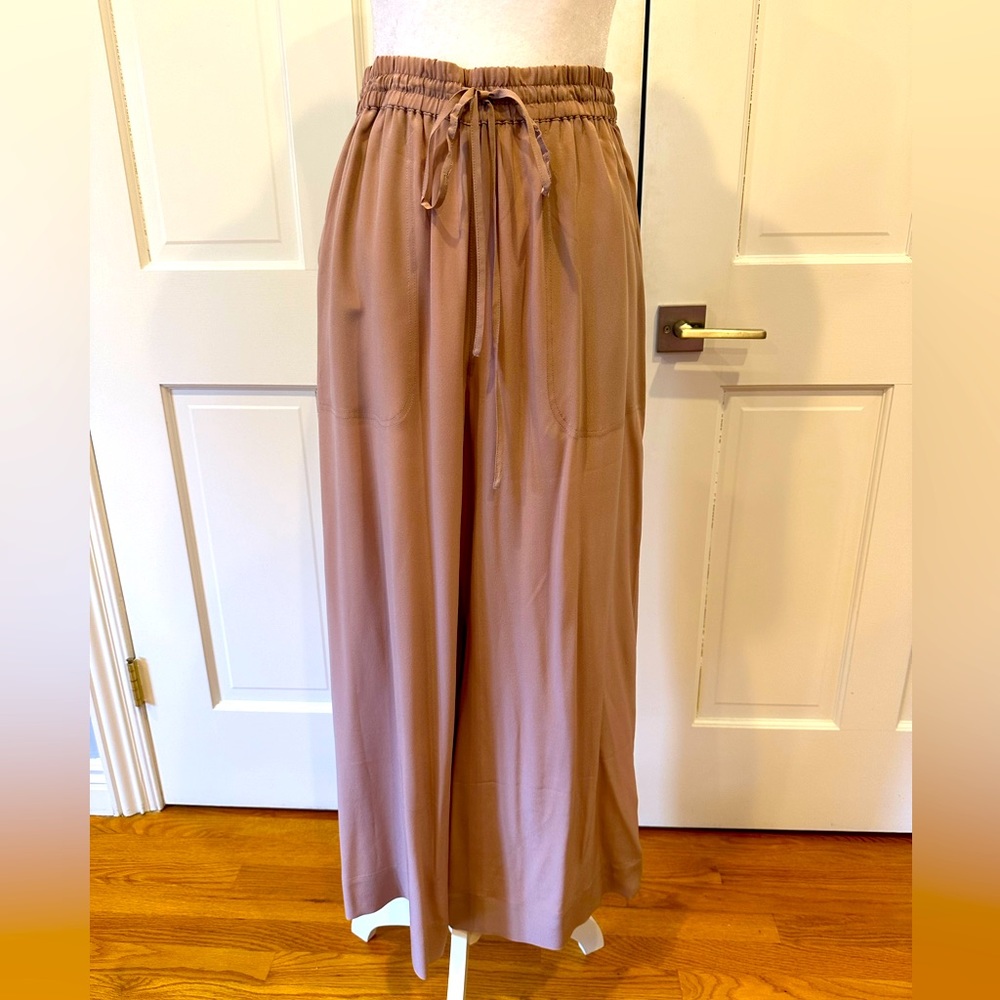 Club Monaco Silk drawstring pants Sz M